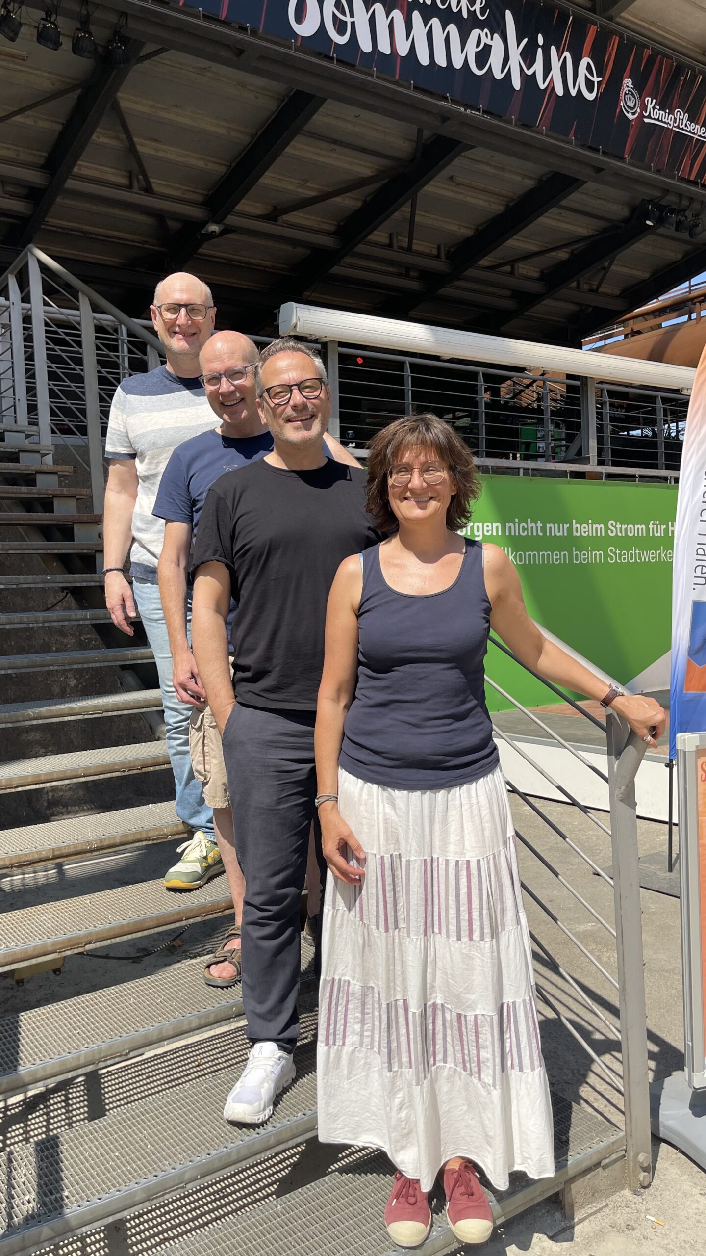 Vorstand der freunde des filmforum e. V. (v.l.n.r. Markus Hünnekens, Bernd Meyer, Kerstin Luck, Dirk Weidemann)